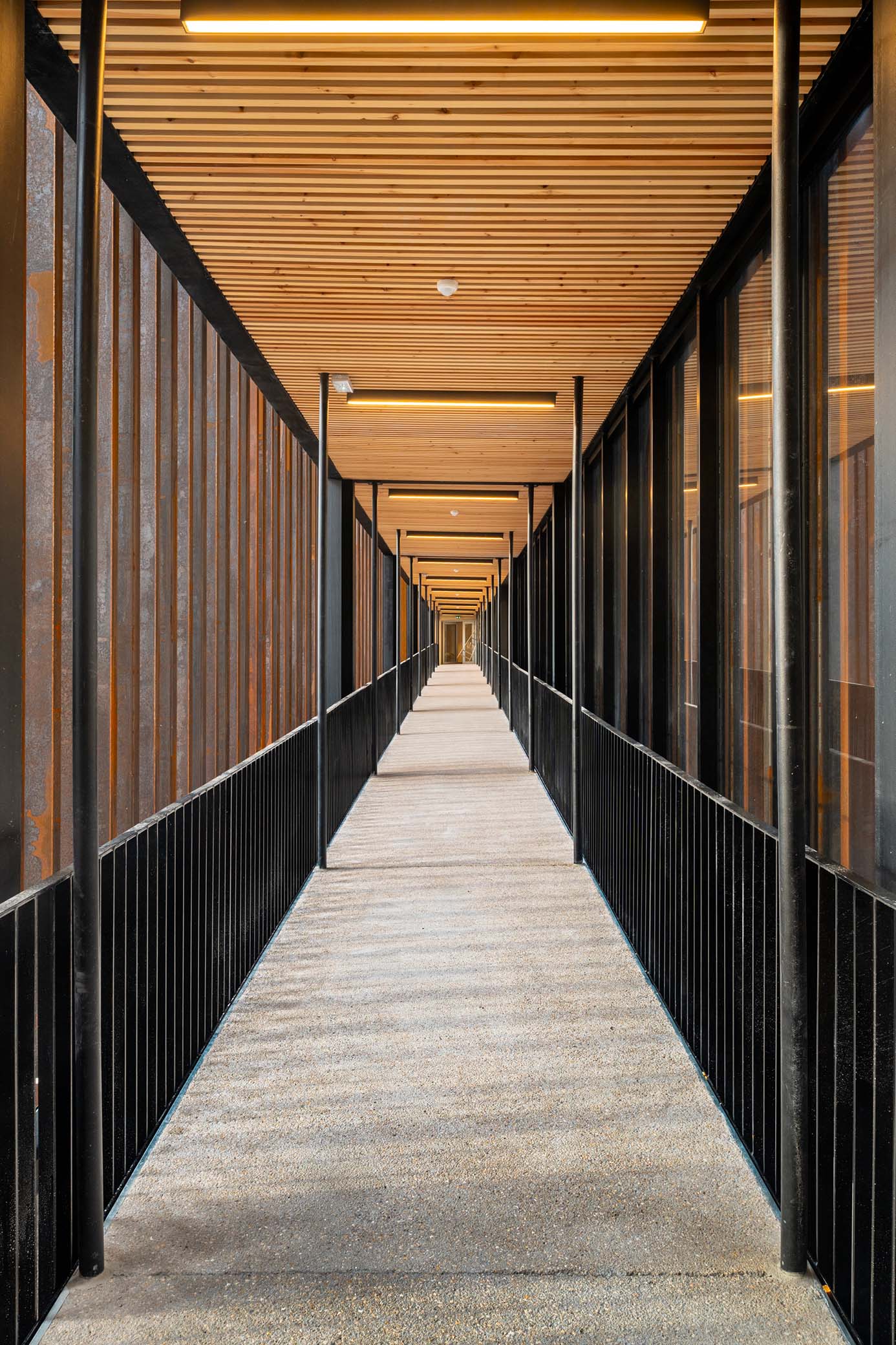 Lycée professionnel Hyacinthe Friant Poligny KL Architectes - photographie Pierre Pommereau