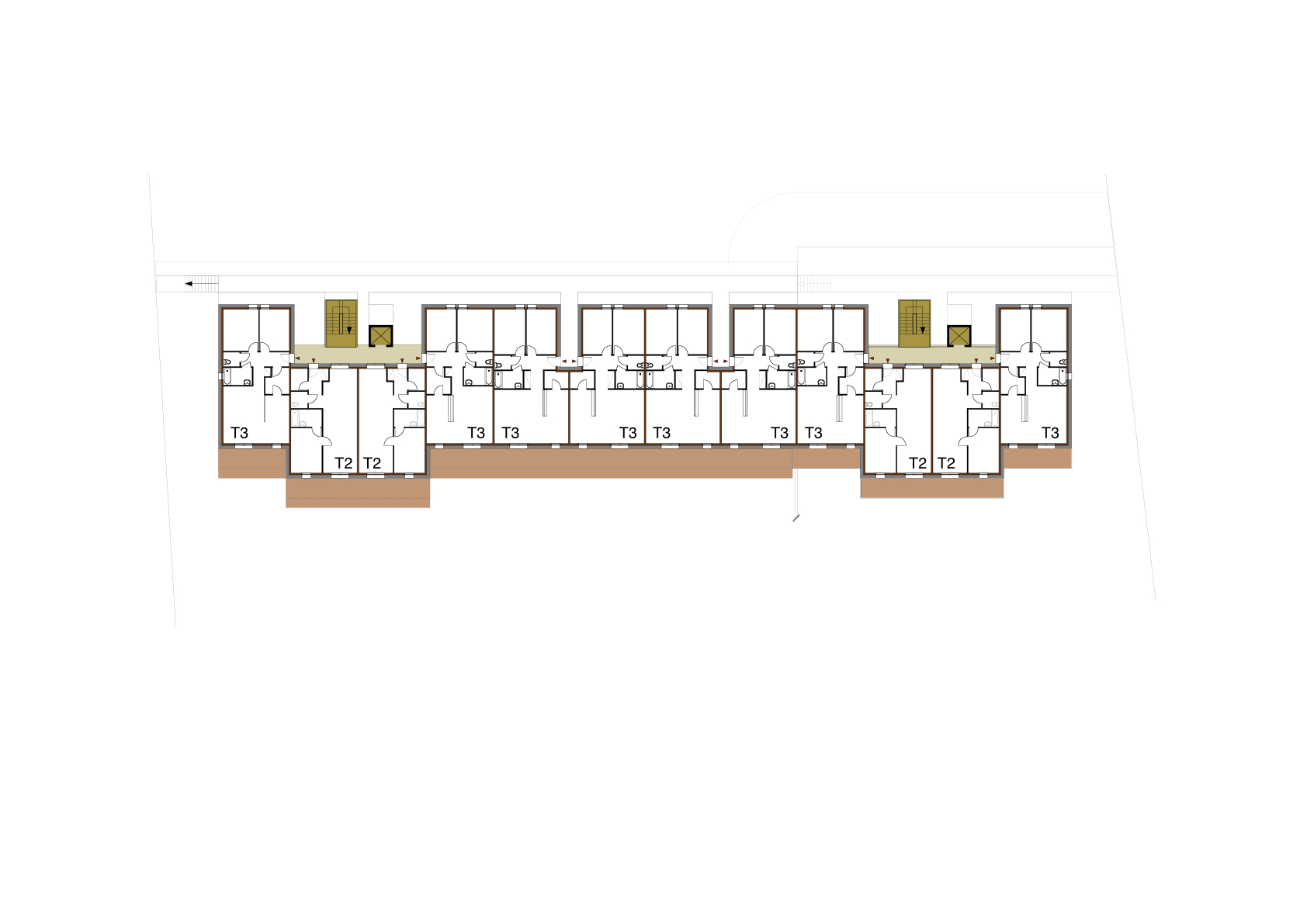 Plans RDC logements BBC à Golbey (88)