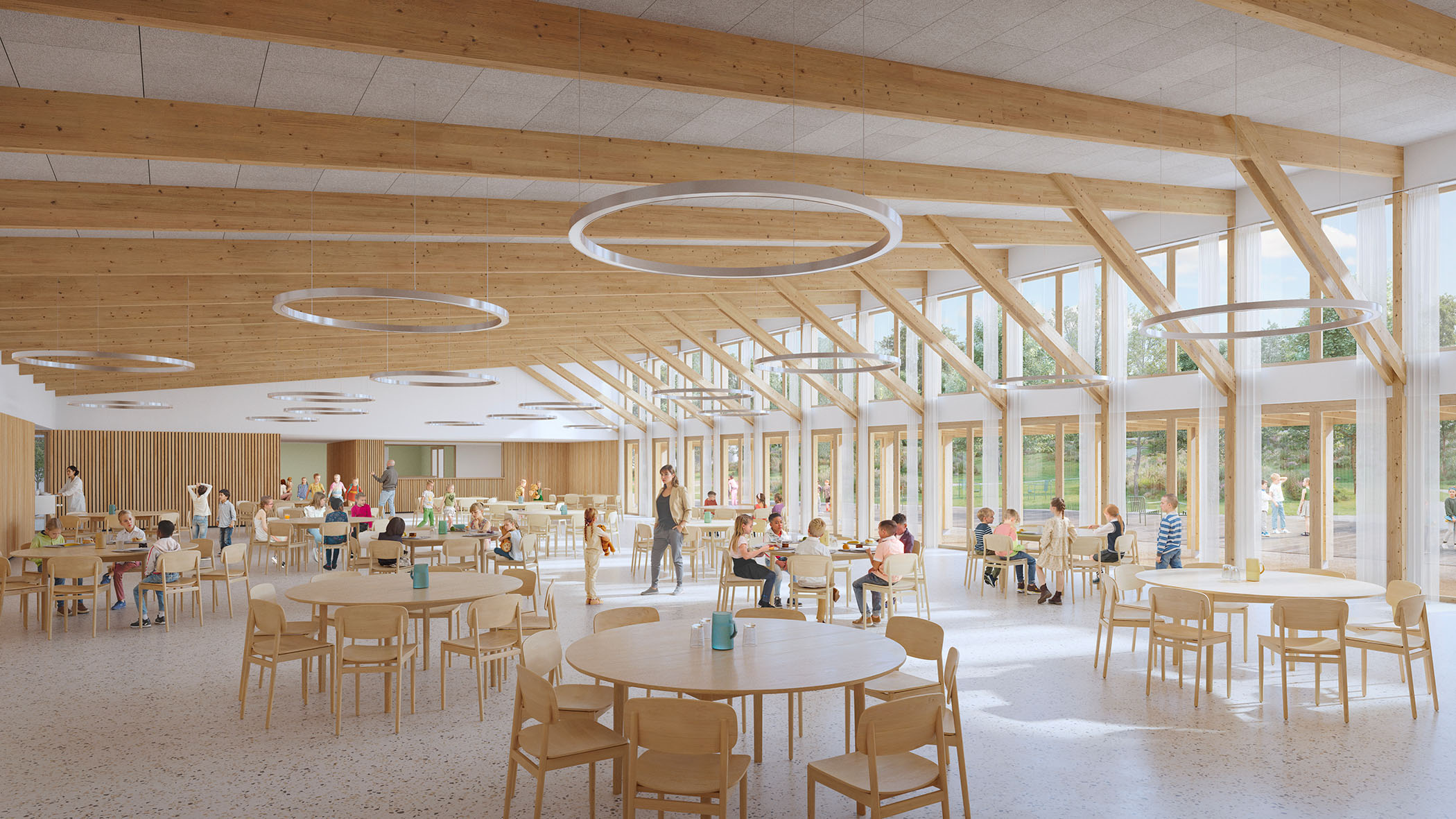 Equipement polyvalent et periscolaire à Hettange Grande KL architectes