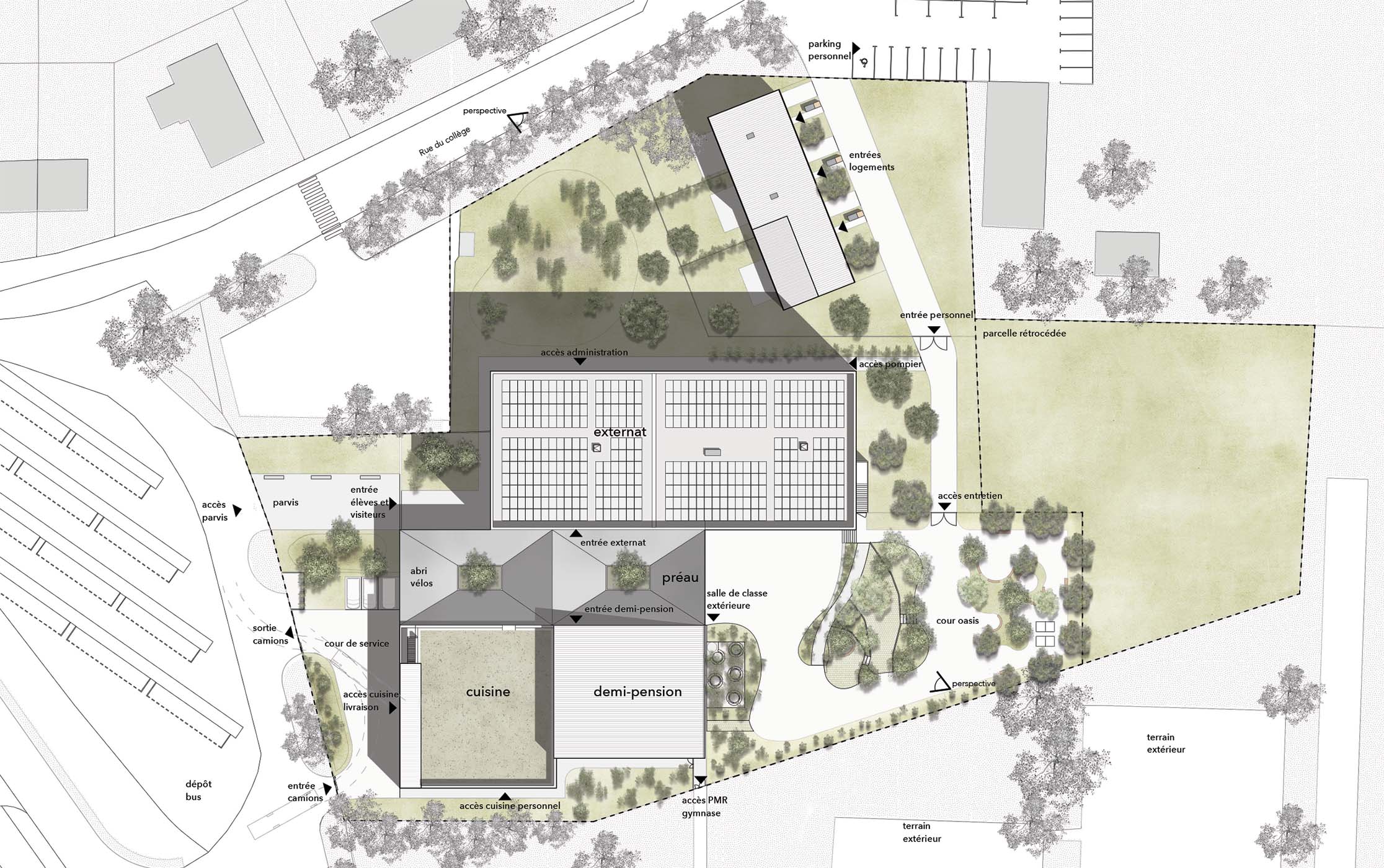 Restructuration du Collège Lucien Pougué à Rémilly - CD57 - KL architectes