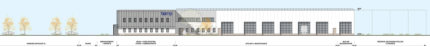 KL ARCHITECTES JUXTA PINGAT DEPOT DE BUS FLORANGE TEMO