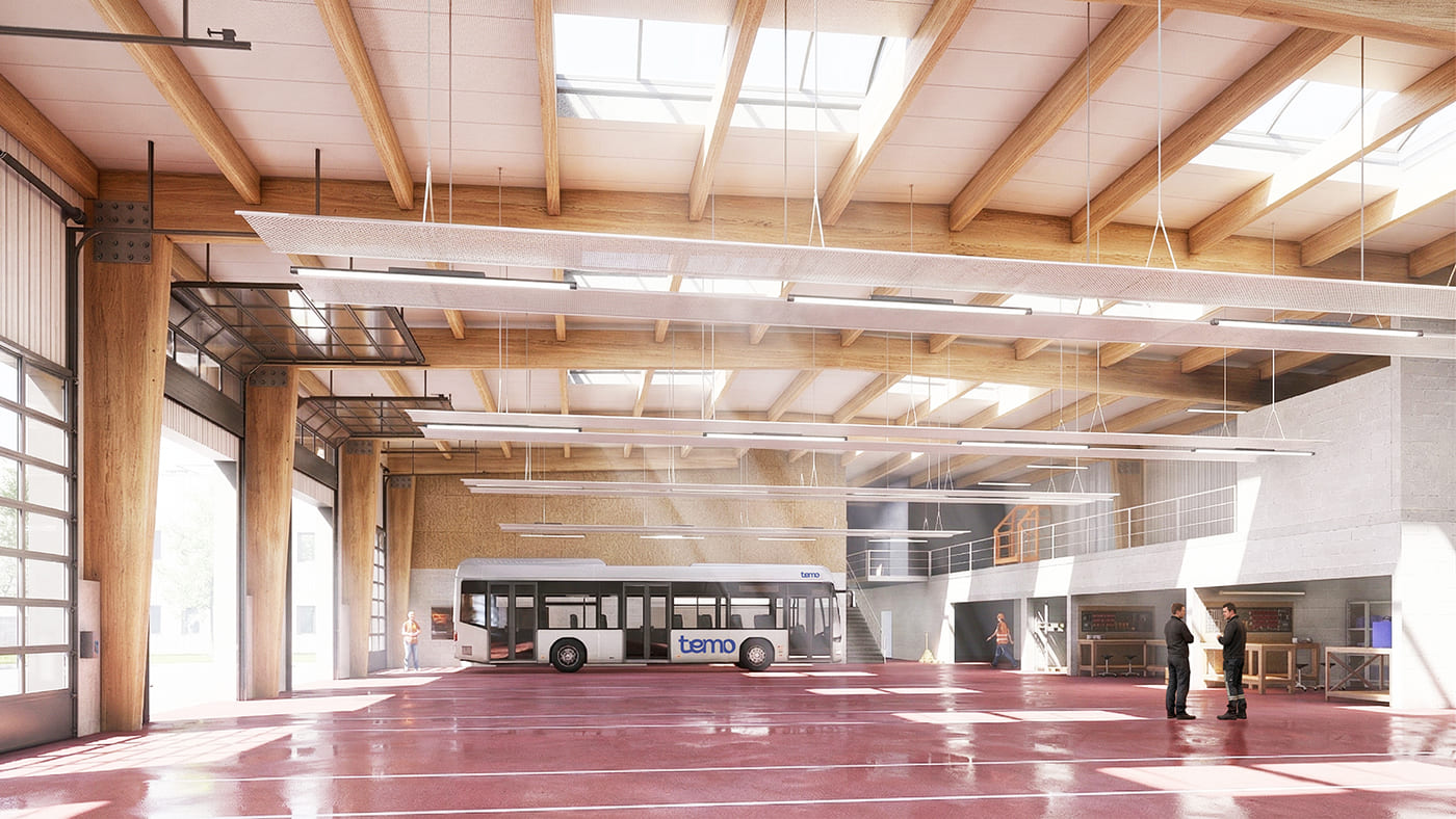 KL ARCHITECTES JUXTA PINGAT DEPOT DE BUS FLORANGE TEMO