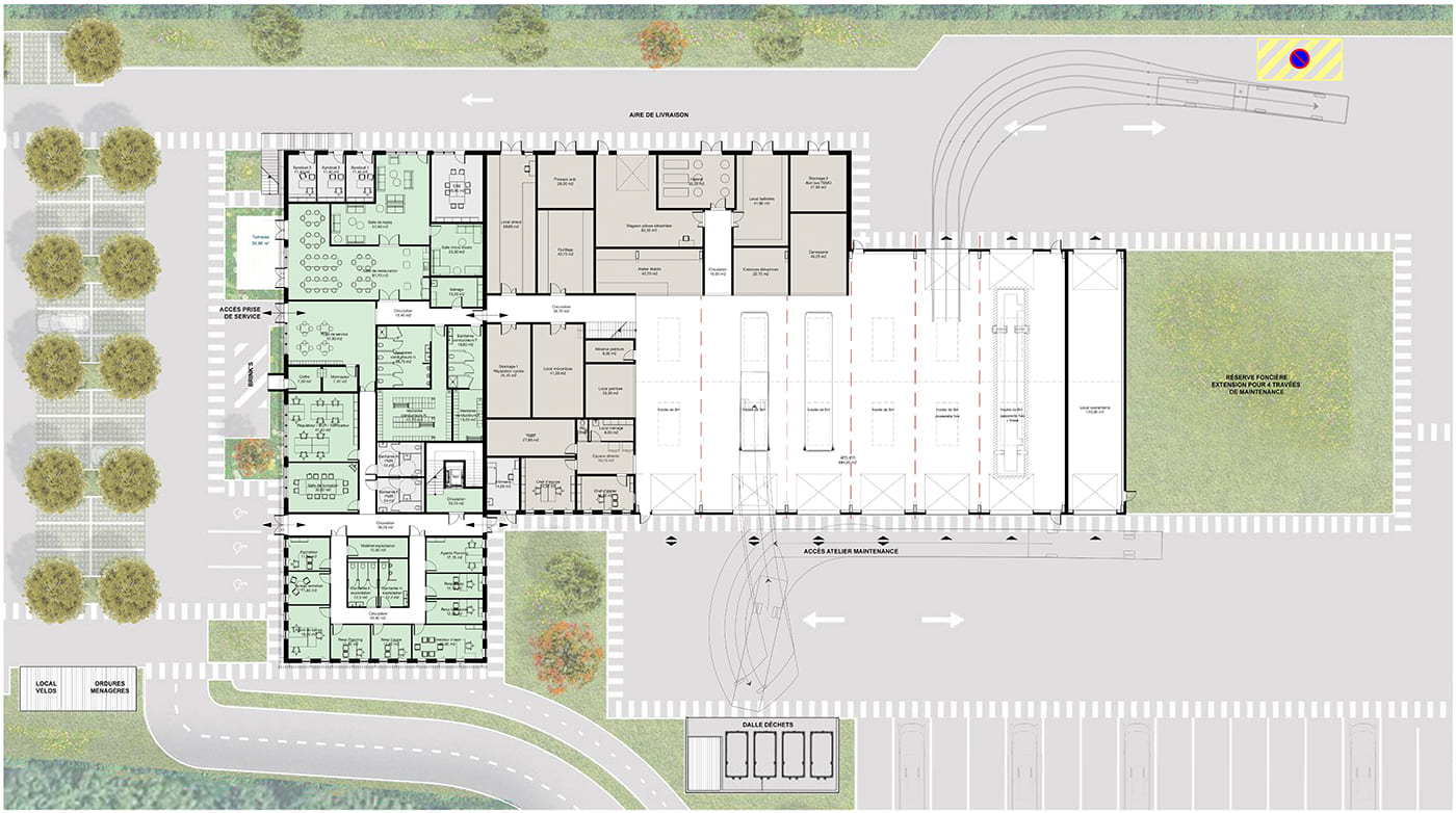 KL ARCHITECTES JUXTA PINGAT DEPOT DE BUS FLORANGE TEMO