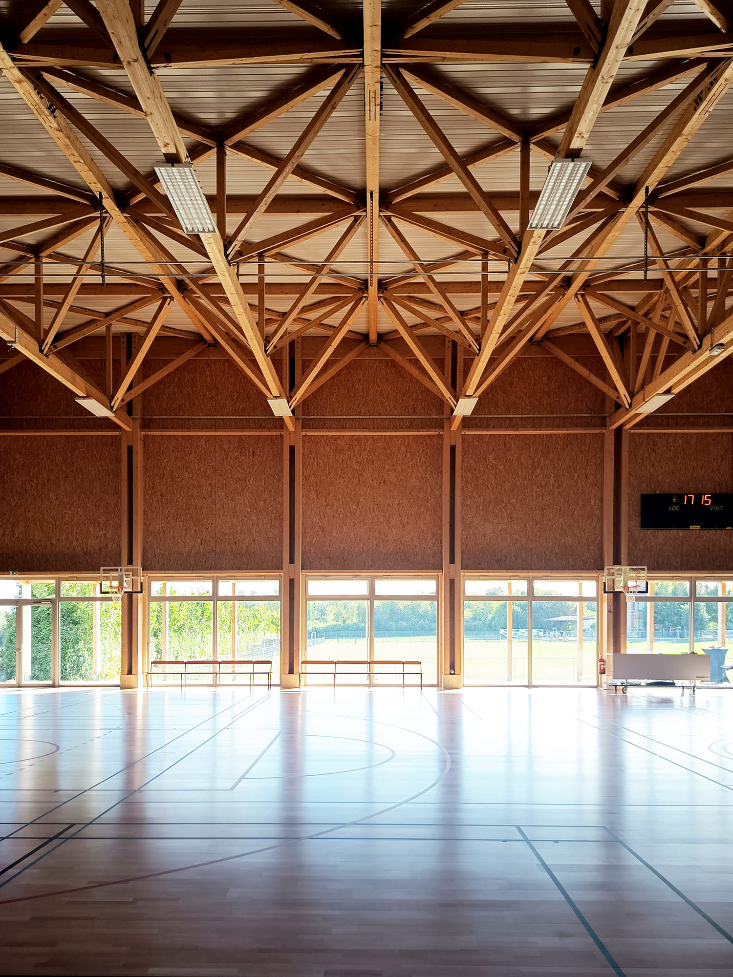 KL Architectes Inauguration Gymnase Boulange Charpente Bois Le Bras Frères Sport Patrick Weiten Antoine Falchi