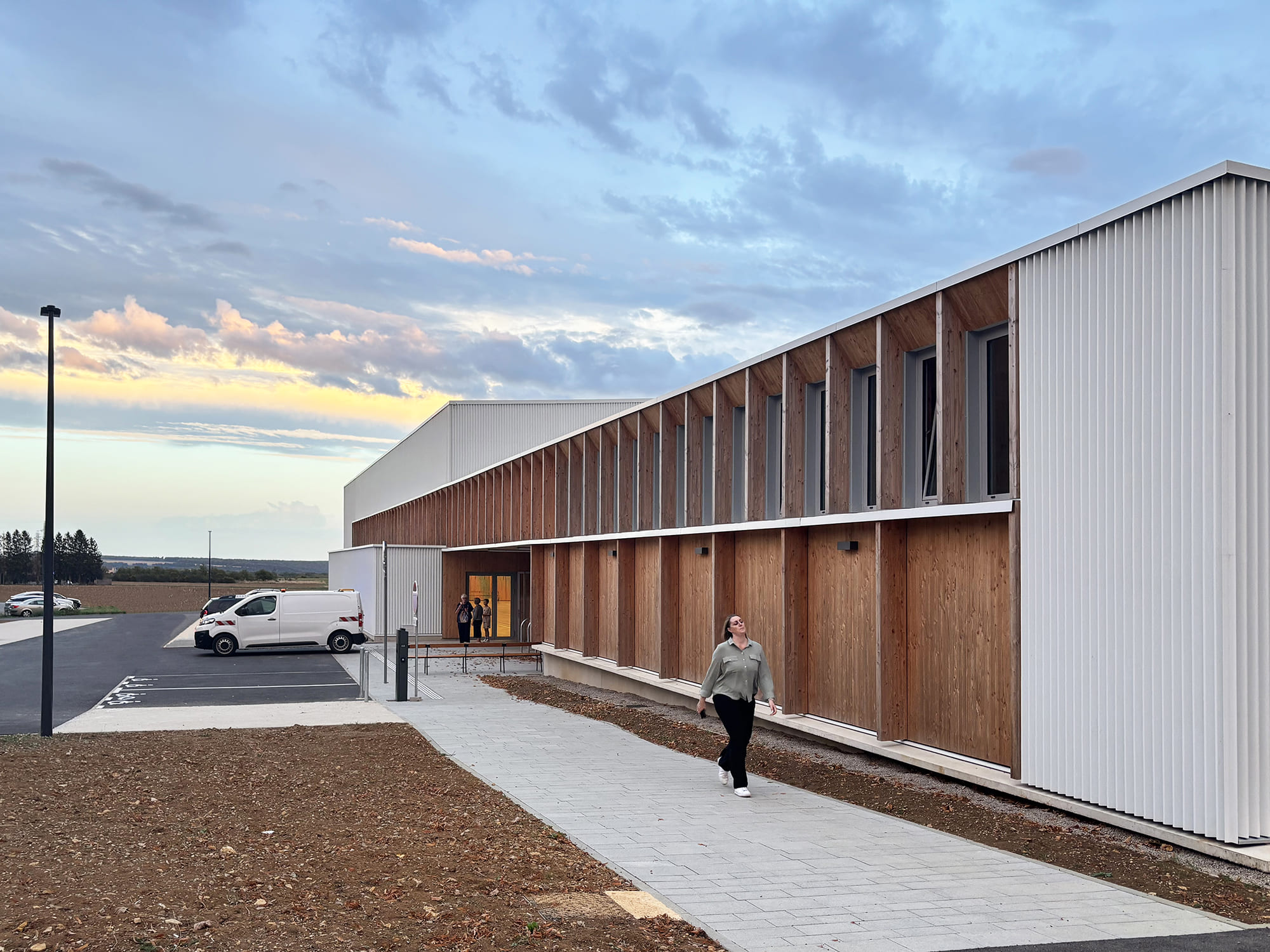 KL Architectes Inauguration Gymnase Boulange Charpente Bois Le Bras Frères Sport Patrick Weiten Antoine Falchi