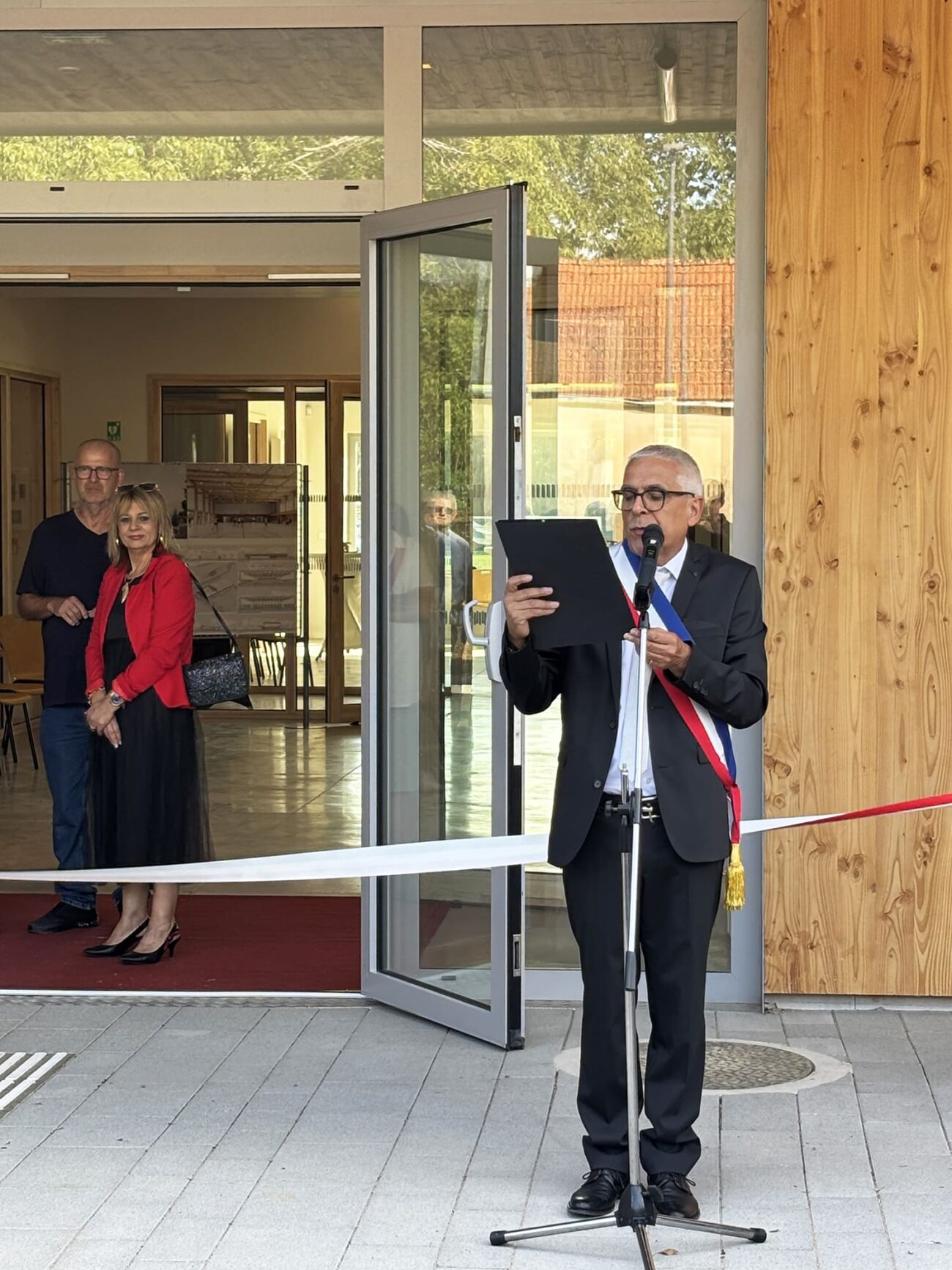 KL Architectes Inauguration Gymnase Boulange Charpente Bois Le Bras Frères Sport Patrick Weiten Antoine Falchi
