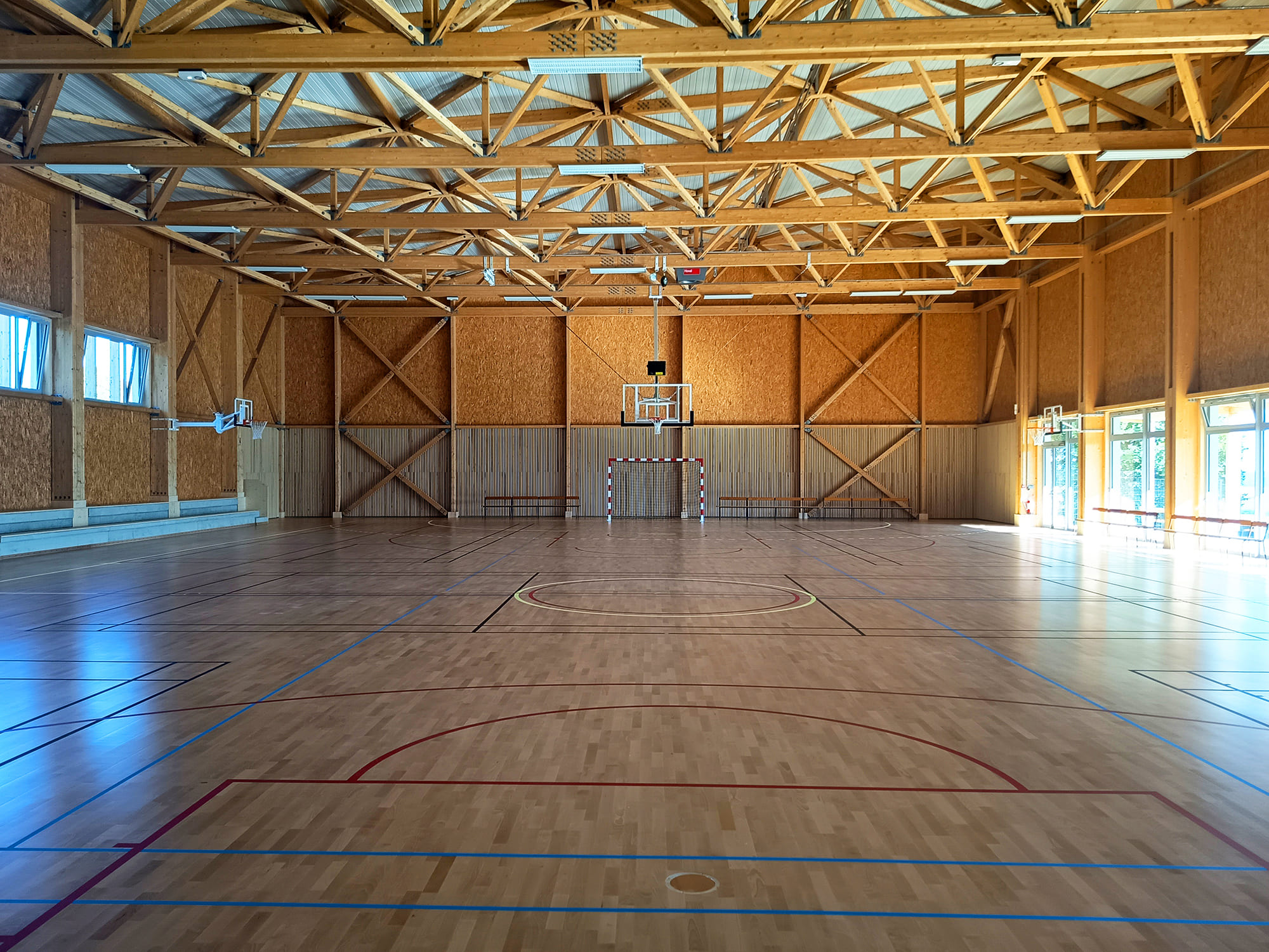 KL Architectes Inauguration Gymnase Boulange Charpente Bois Le Bras Frères Sport Patrick Weiten Antoine Falchi