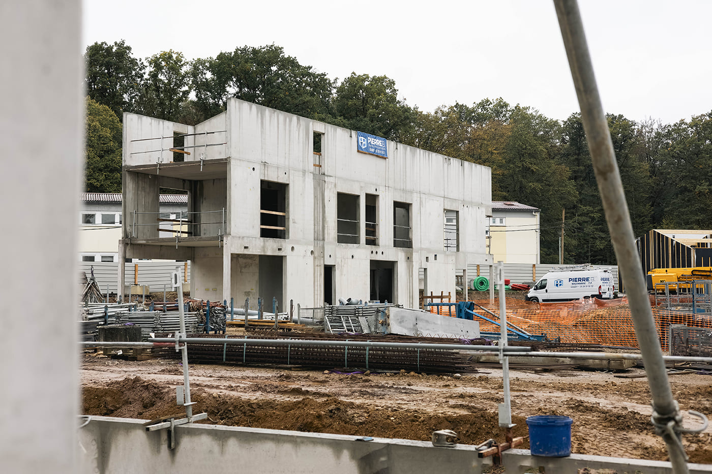 MAISON DE L'ENFANCE GOLBEY KL ARCHITECTES CHANTIER